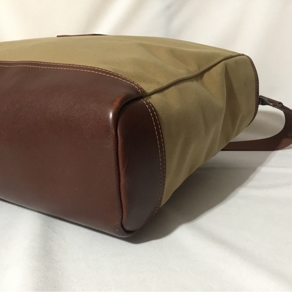 Authentic Longchamp Canvas Leather Convertible Tote Large - Picture 10 of 16